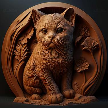 3D model cat (STL)